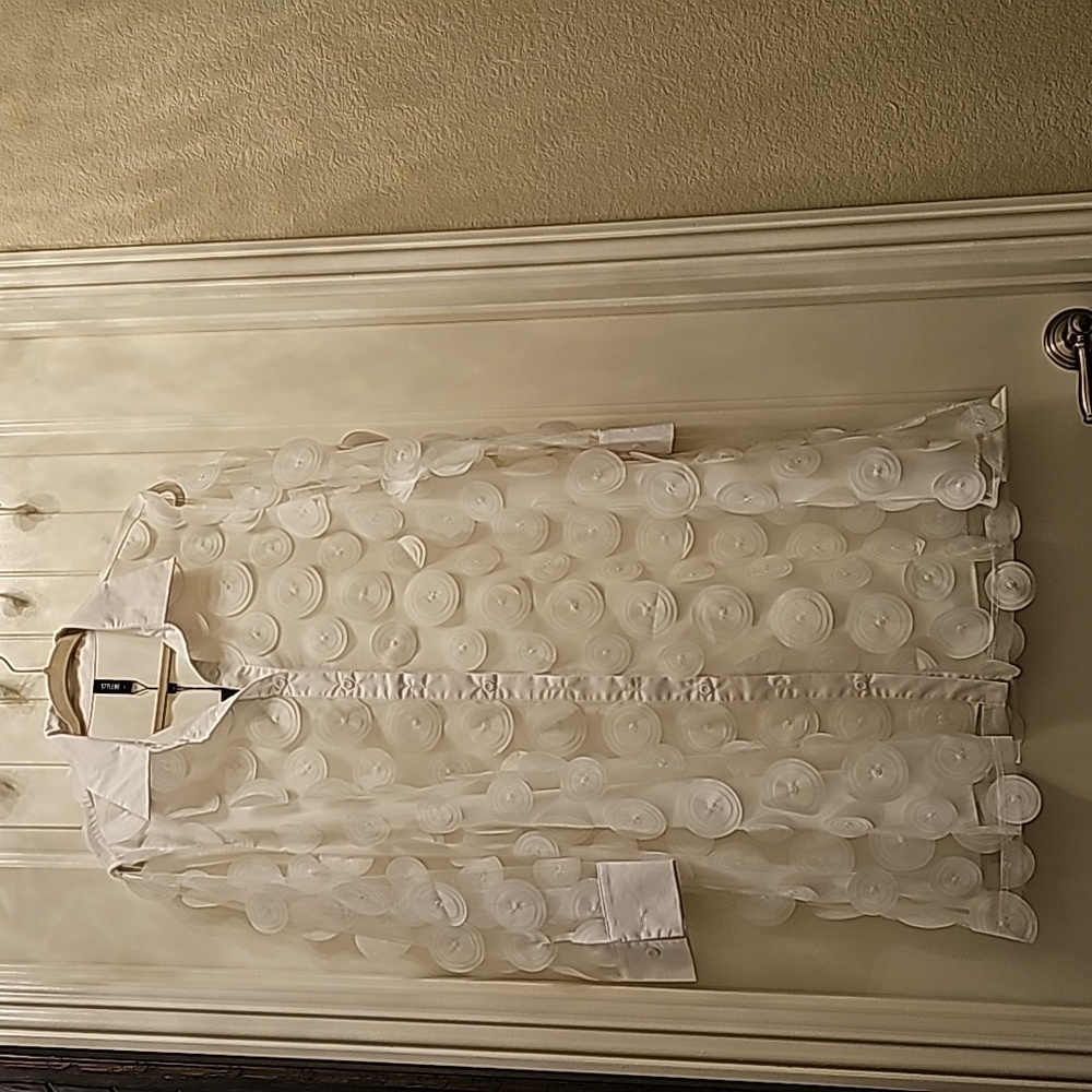 A beautiful white dress.